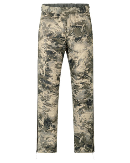 AXIS Mountain Coloured Harkila Mountain Hunter Expedition Packable Down Trousers on white background 