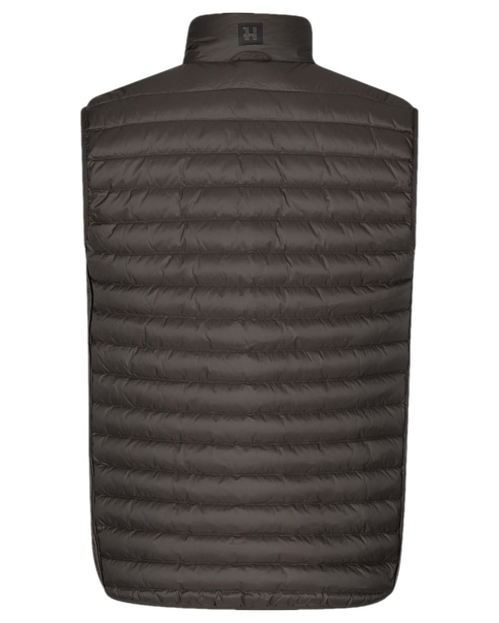 AXIS Mountain Shadow Brown Coloured Harkila Mountain Hunter Expedition Reversible Down Waistcoat on white background 