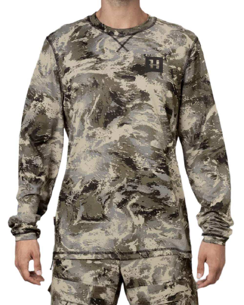 AXIS Mountain Coloured Harkila Mountain Hunter Expedition T-Shirt on white background 