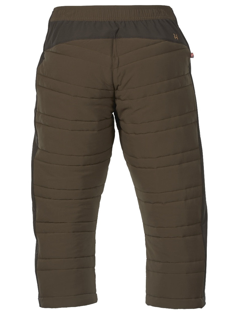 Hunting Green Shadow Brown coloured Harkila Mountain Hunter Insulated Breeks on white background 