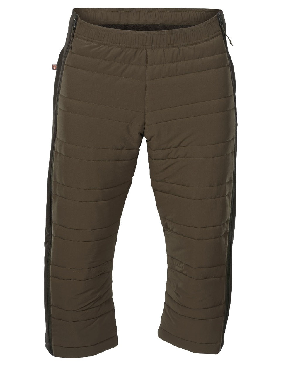 Hunting Green Shadow Brown coloured Harkila Mountain Hunter Insulated Breeks on white background 