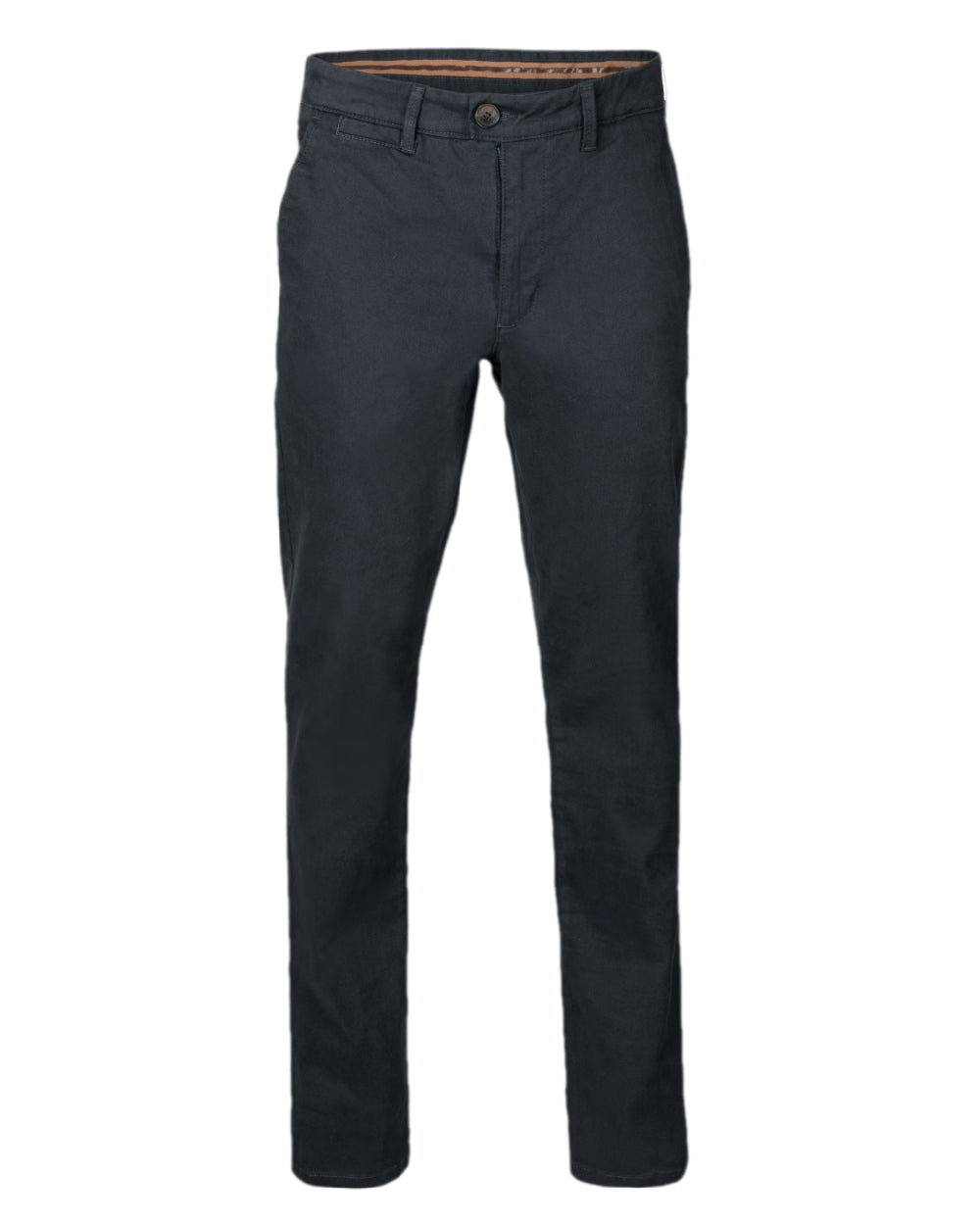 Dark Navy Coloured Harkila Norberg Chinos on white background 