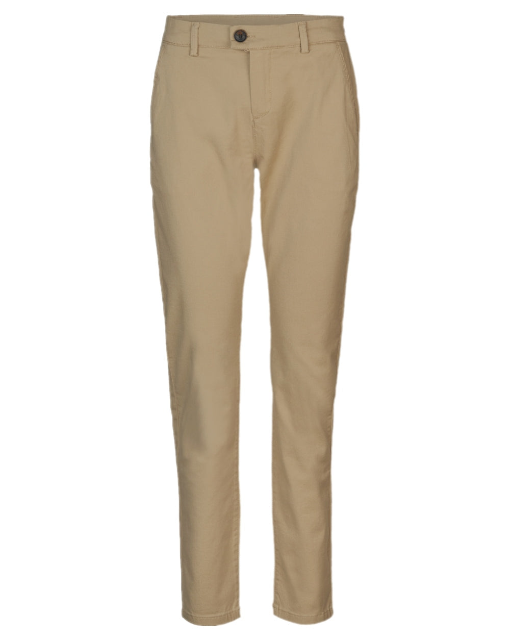 Sand Coloured Harkila Norberg Lady Chinos on white background 