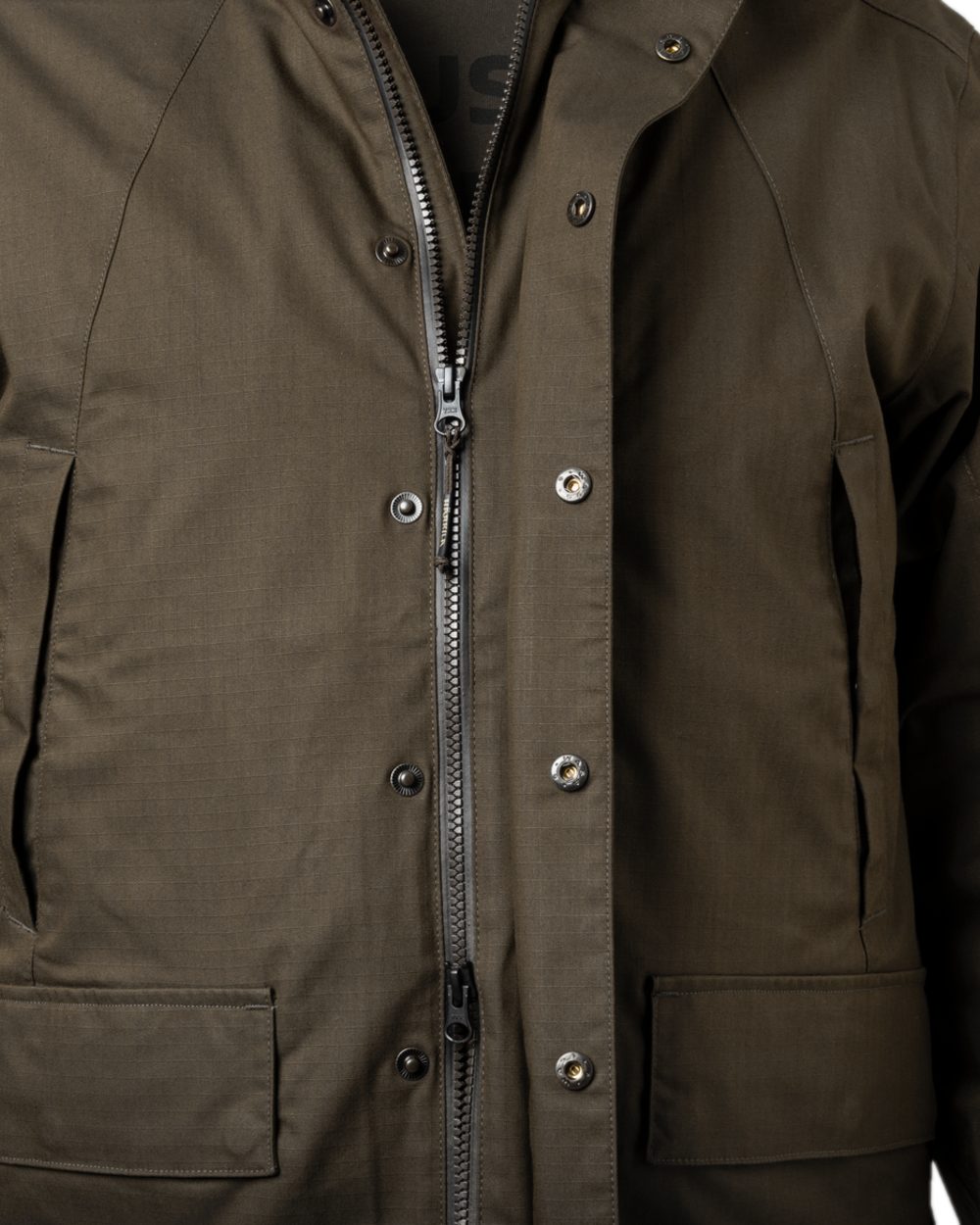 Willow Green Coloured Harkila Nordic Hunter HWS Jacket on white background 