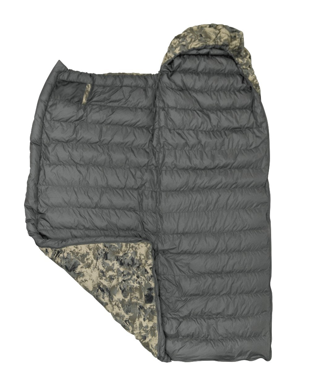 Axis MSP Mountain Coloured Harkila One Camo HSP Sleeping Bag on white background 