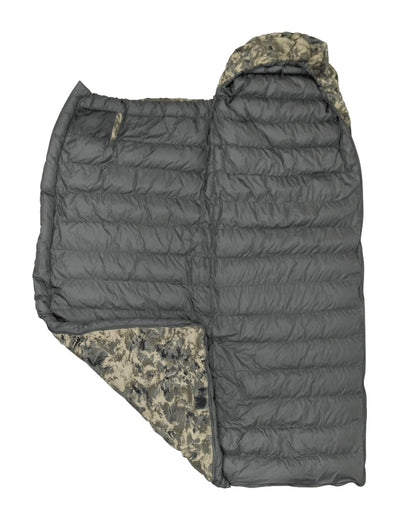 Axis MSP Mountain Coloured Harkila One Camo HSP Sleeping Bag on white background 
