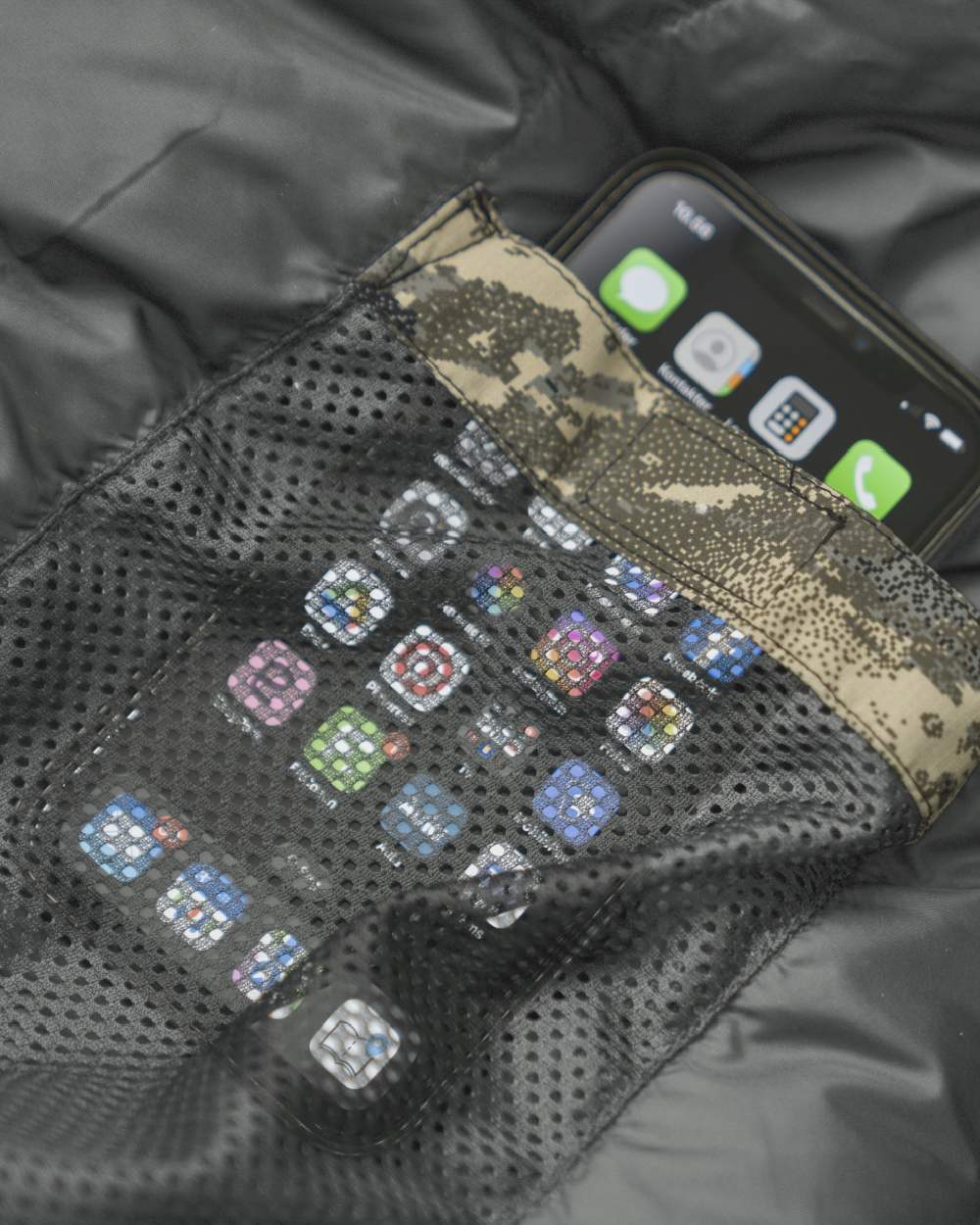 Axis MSP Mountain Coloured Harkila One Camo HSP Sleeping Bag on white background 