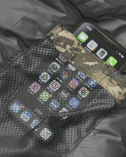Axis MSP Mountain Coloured Harkila One Camo HSP Sleeping Bag on white background 