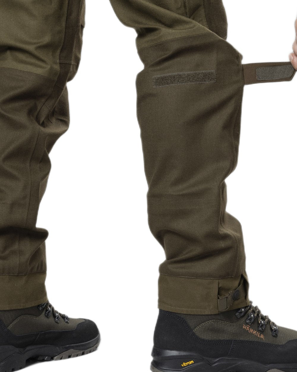 Willow Green Light Willow Green Coloured Harkila One Ultimate Trousers on white background 