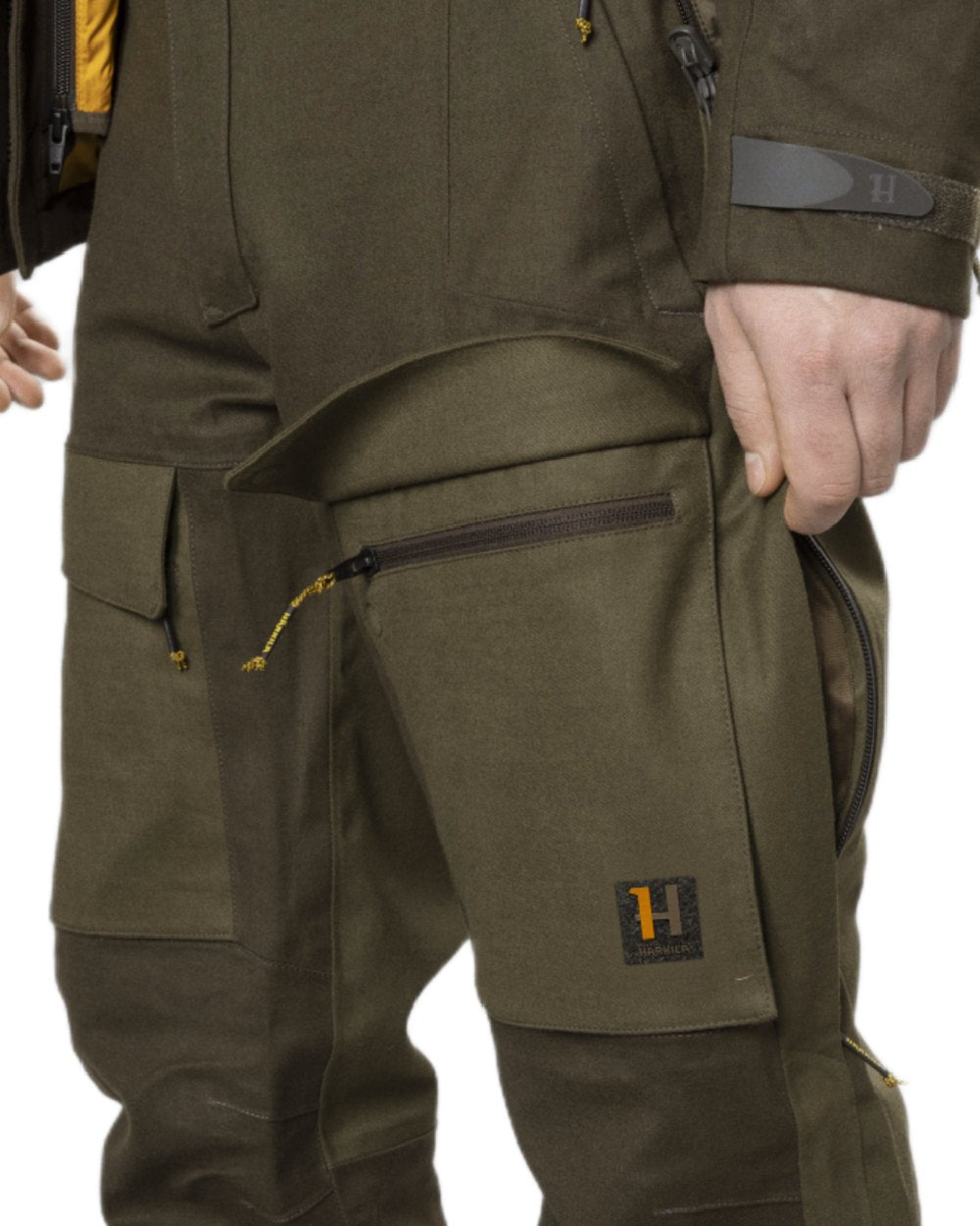 Willow Green Light Willow Green Coloured Harkila One Ultimate Trousers on white background 