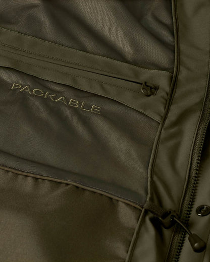 Willow Green Coloured Harkila Orton Packable Lady Jacket on white background 