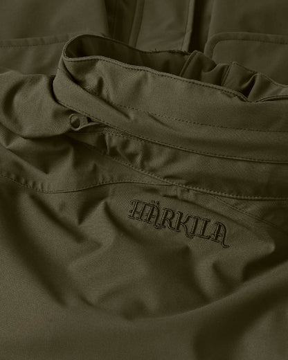 Willow Green Coloured Harkila Orton Packable Lady Jacket on white background 