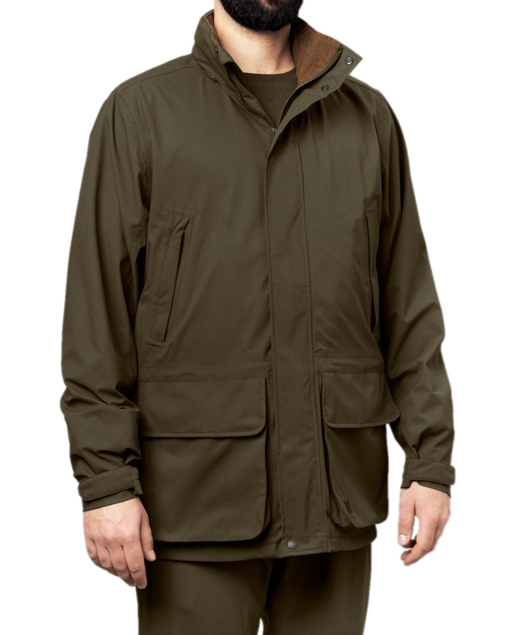 Willow Green Coloured Harkila Orton Tech HWS Jacket on white background 
