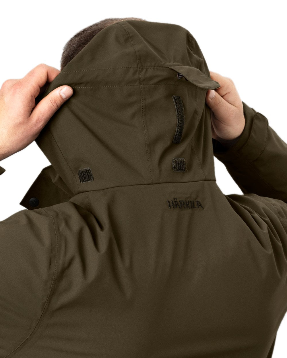 Willow Green Coloured Harkila Orton Tech HWS Jacket on white background 