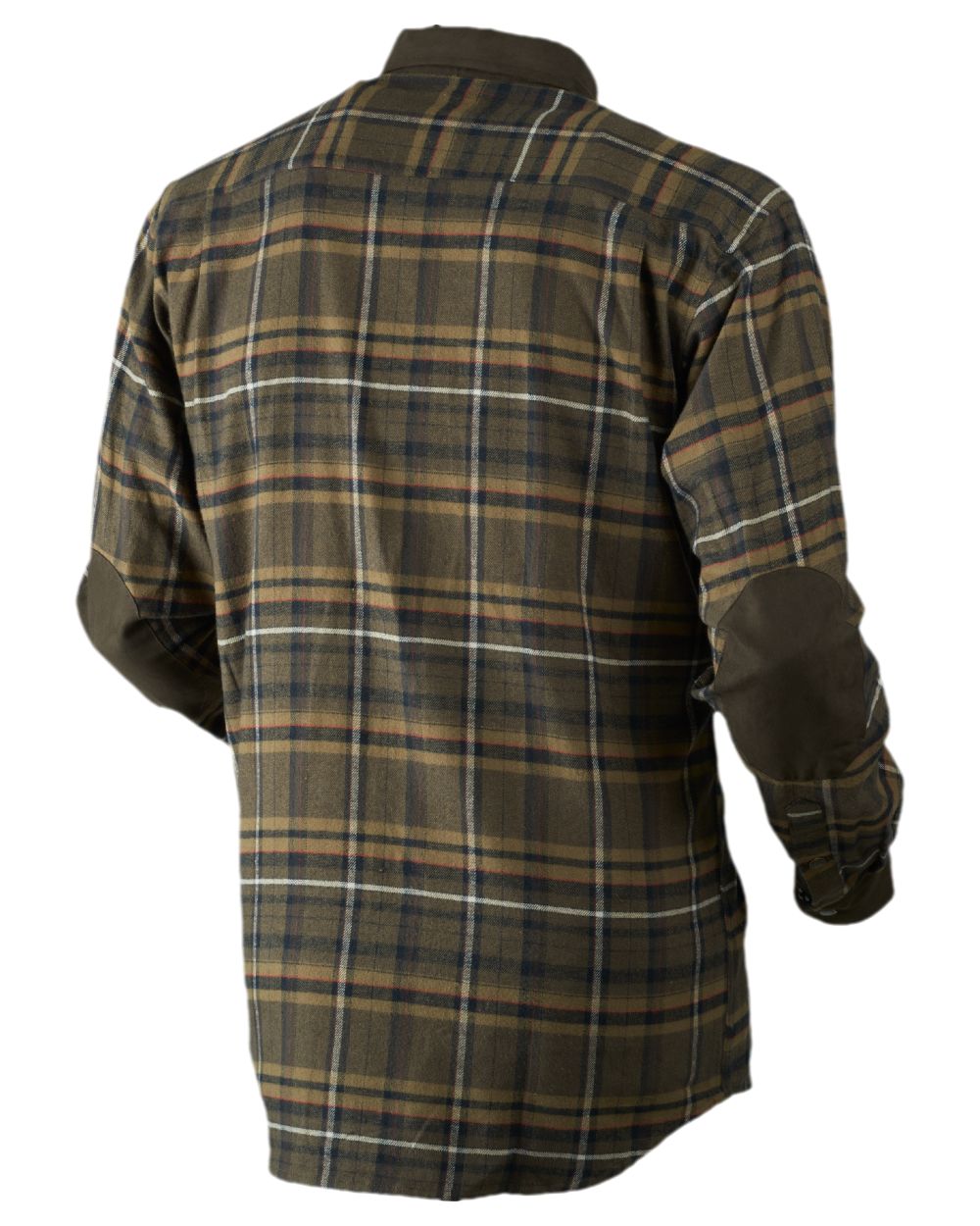 Willow Green Coloured Harkila Pajala Check Shirt on white background 