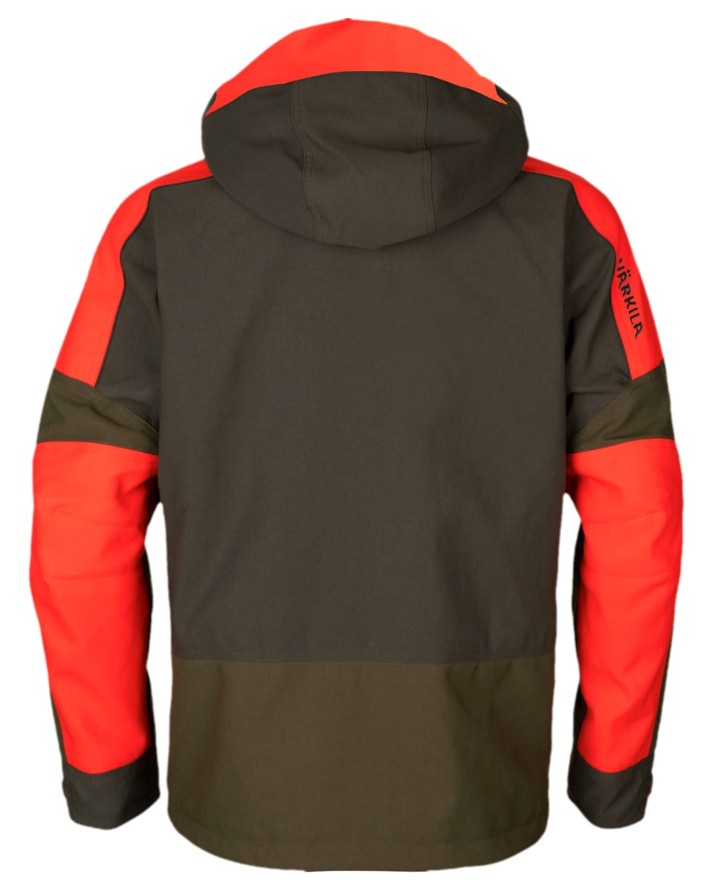 Willow Green Orange Coloured Harkila Pro Hunter Dog Keeper GTX Jacket on white background 