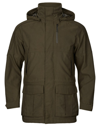 Willow Green Coloured Harkila Pro Hunter GTX Legacy Jacket on white background 