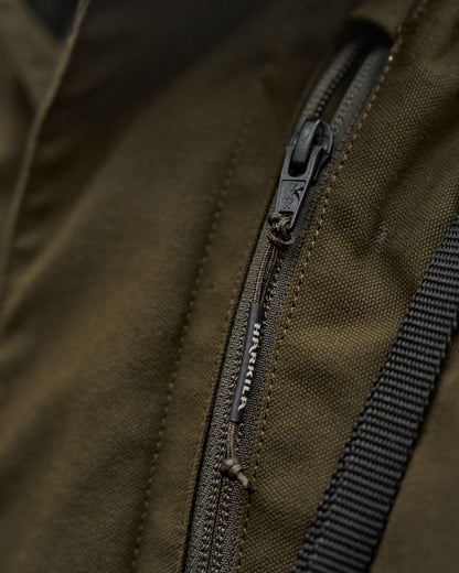 Willow Green Coloured Harkila Pro Hunter GTX Legacy Jacket on outdoor background 