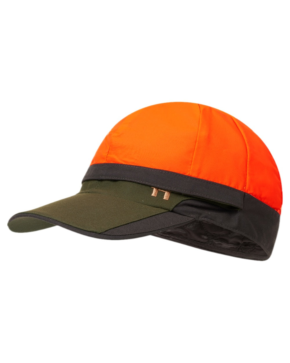 Willow Green Shadow Brown Coloured Harkila Pro Hunter GTX Reversible cap on white background 
