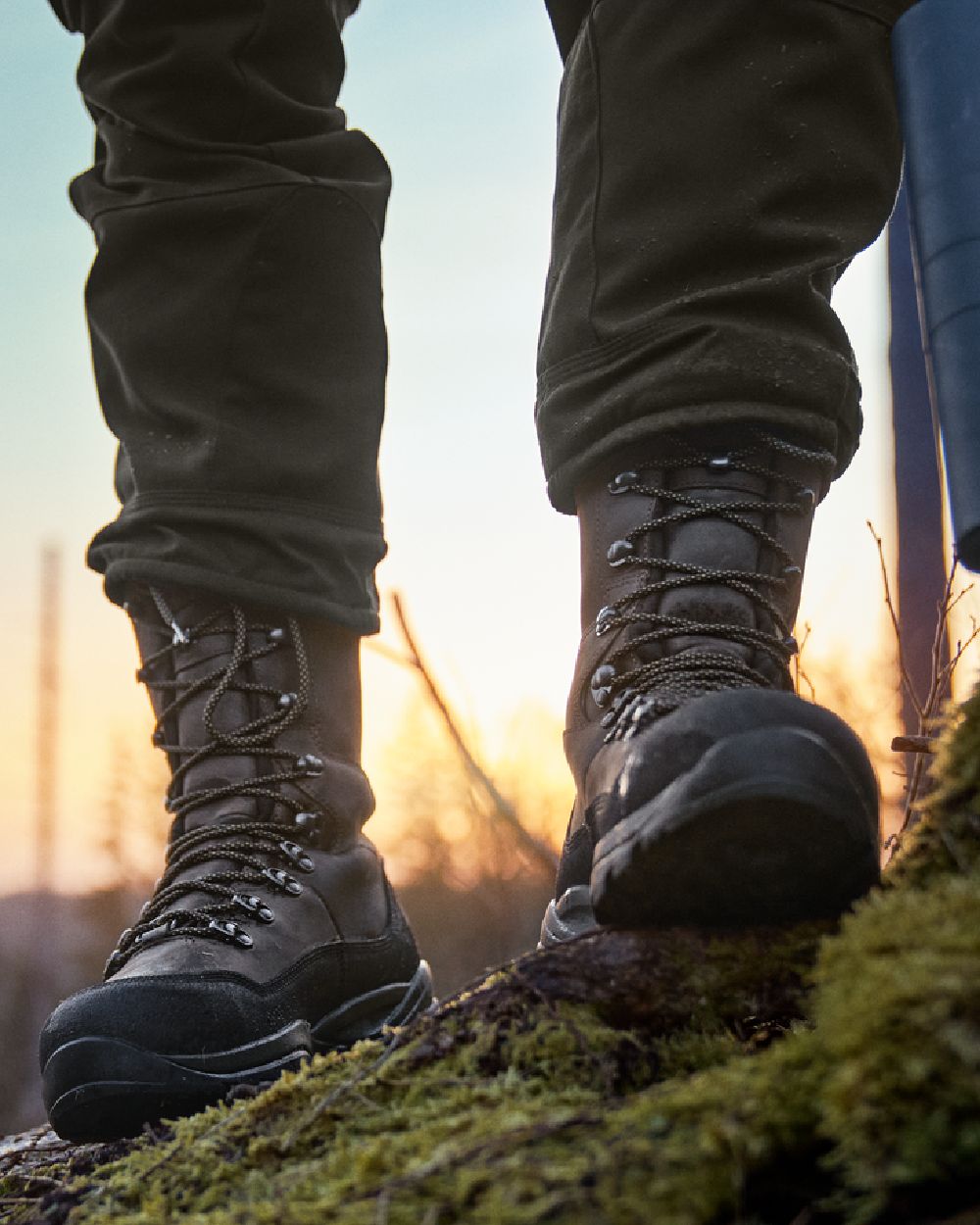 Dark Brown Coloured Harkila Pro Hunter Ridge 2.0 GTX on outdoor background 