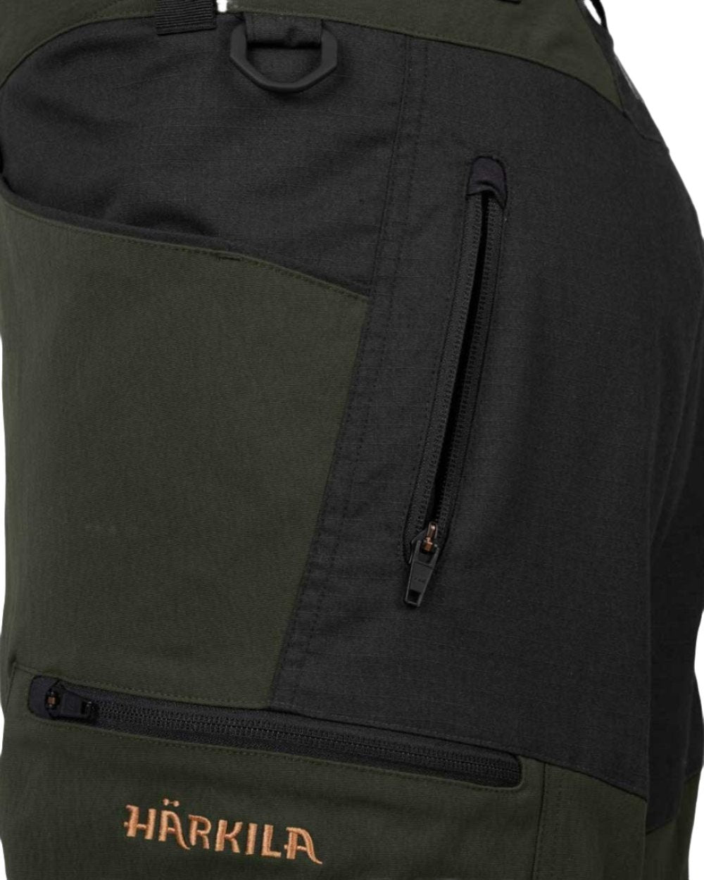 Duffel Green Phantom Coloured Harkila Ragnar Trousers on white background 