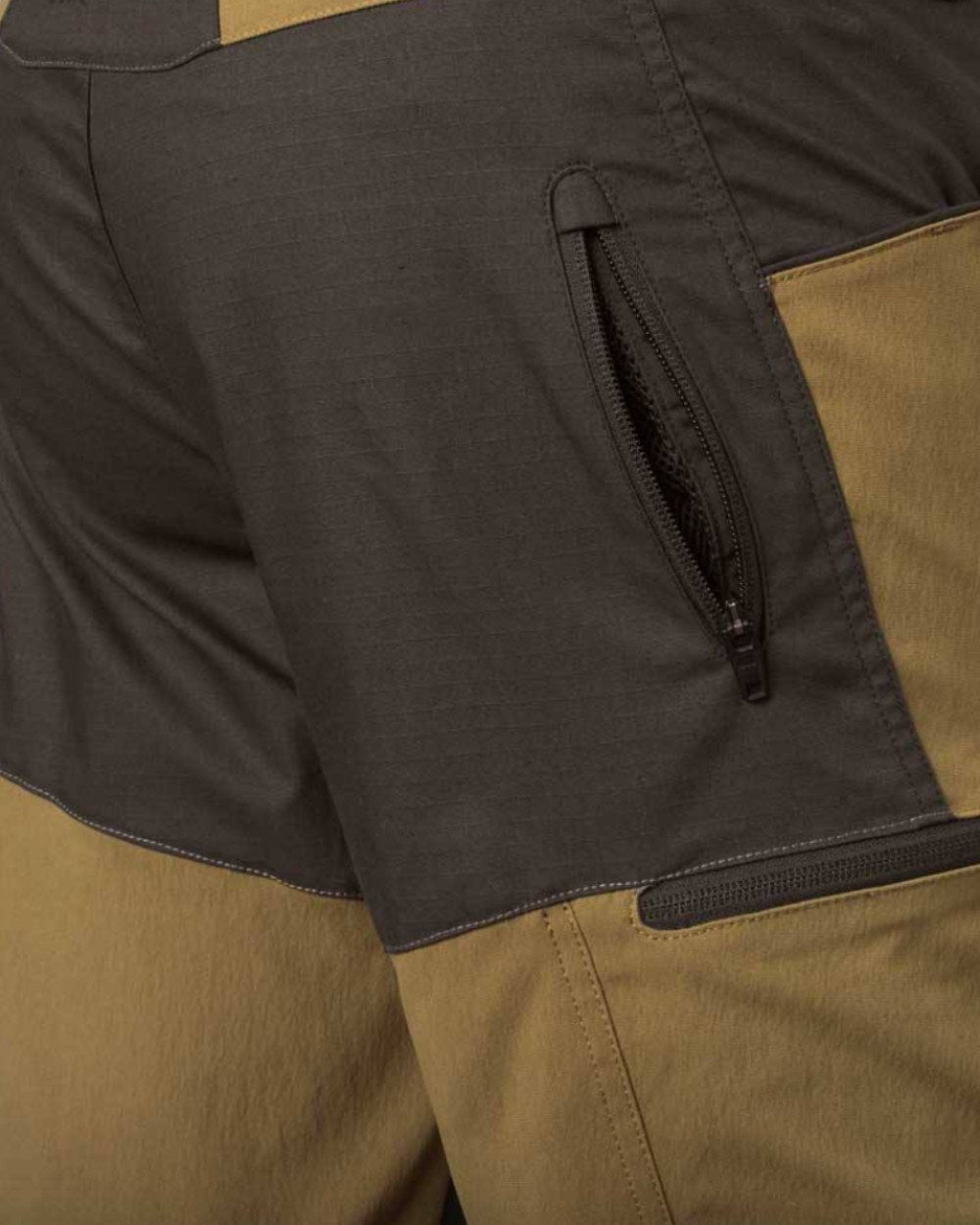 Shadow Brown Golden Brown Coloured Harkila Ragnar Trousers on white background 
