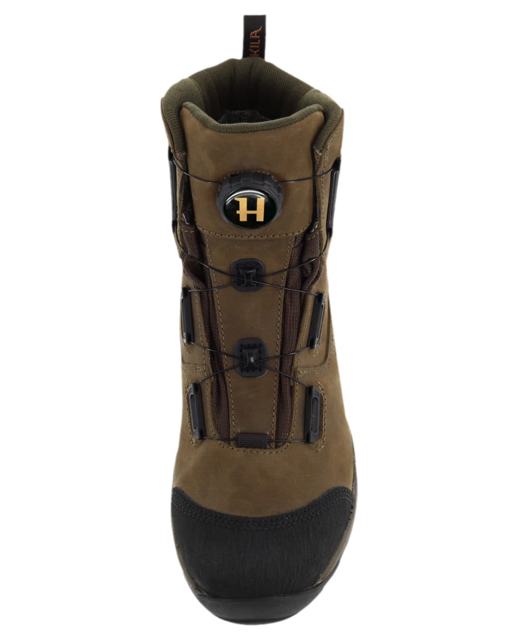 Willow Green Coloured Harkila Reidmar Mid 2.0 GTX Leather Boots on white background 