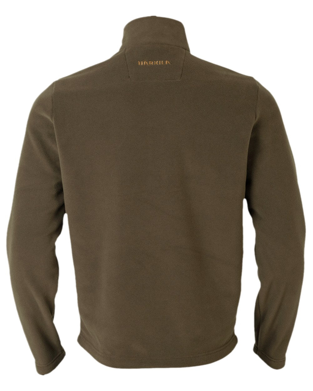 Willow Green Coloured Harkila Sandhem 200 Fleece Pullover on white background 
