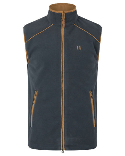 Dark Navy coloured Harkila Sandhem 200 Waistcoat on White background 