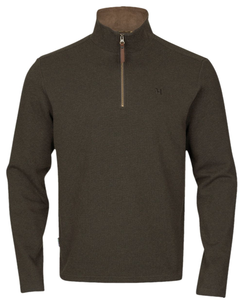 Willow Green coloured Harkila Sandhem Pro HSP Pullover on white background 