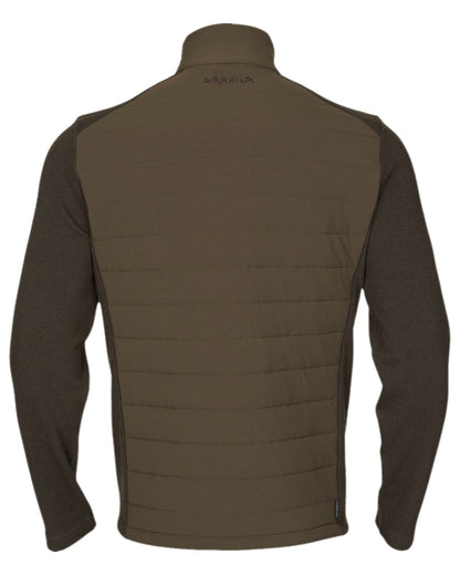 Willow Green Coloured Harkila Sandhem Pro Insulated Cardigan on white background 