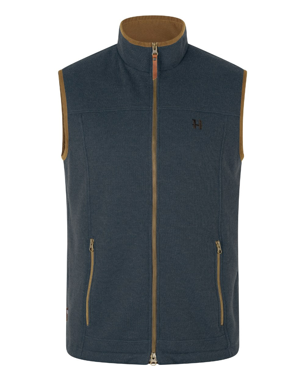 Dark Navy coloured Harkila Sandhem Pro Waistcoat on White background 