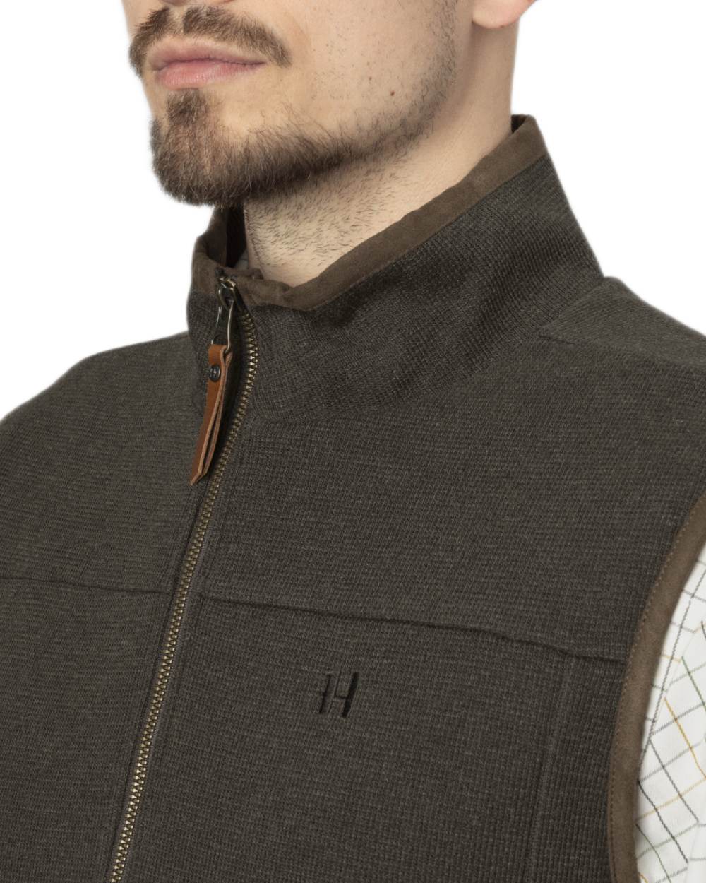 Willow Green Coloured Harkila Sandhem Pro Waistcoat on White background 