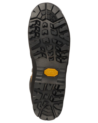 Mid Brown Orange Coloured Harkila Saxnas GTX Boots on white background 