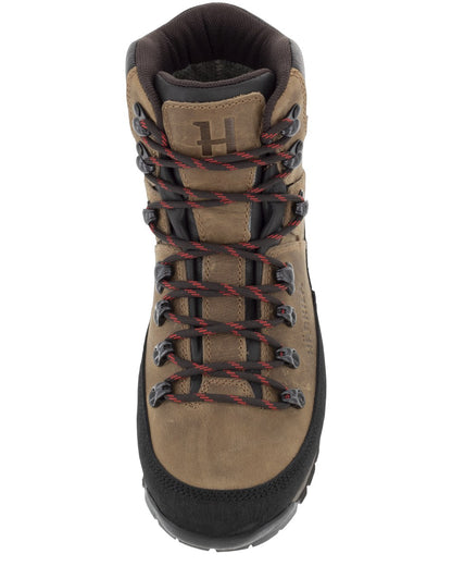 Mid Brown coloured Harkila Saxnäs GTX Boots on white background 