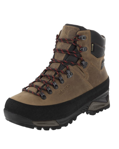 Mid Brown coloured Harkila Saxnäs Womens GTX Boots on white background 