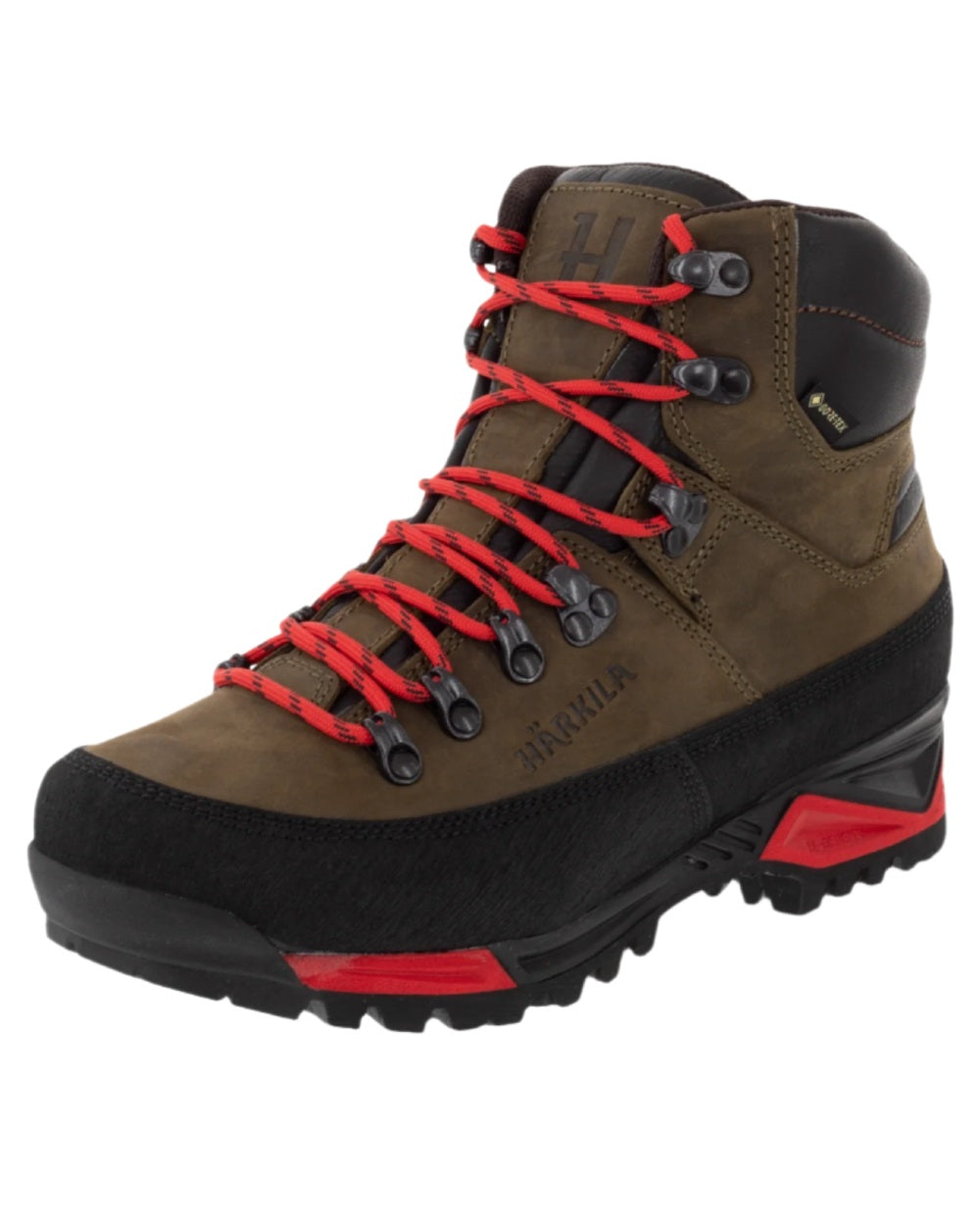 Willow Green Coloured Harkila Saxnas Womens GTX Boots on white background 