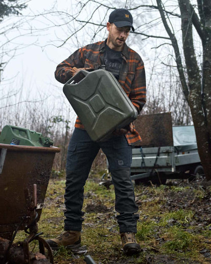 Salute Anthracite Coloured Harkila Scandinavian Trousers on forest background 