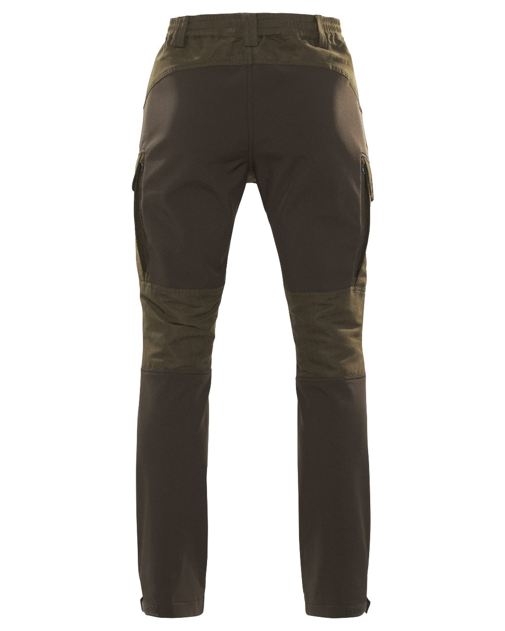 Willow Green Deep Brown Coloured Harkila Scandinavian Trousers on white background 