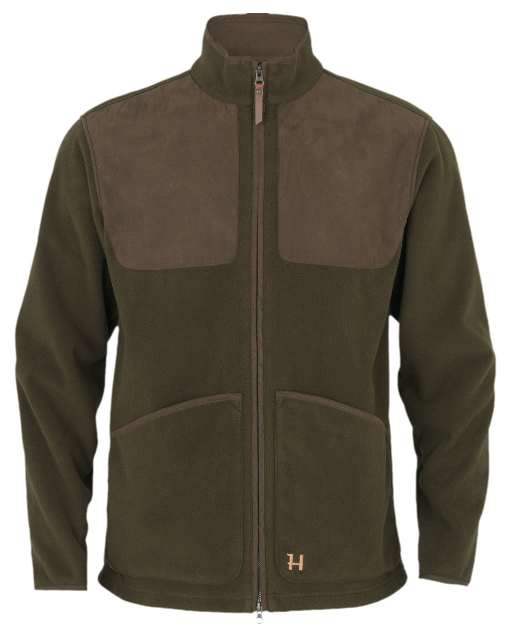 Willow Green Coloured Harkila Stornoway Active Shooting HSP Jacket on white background 
