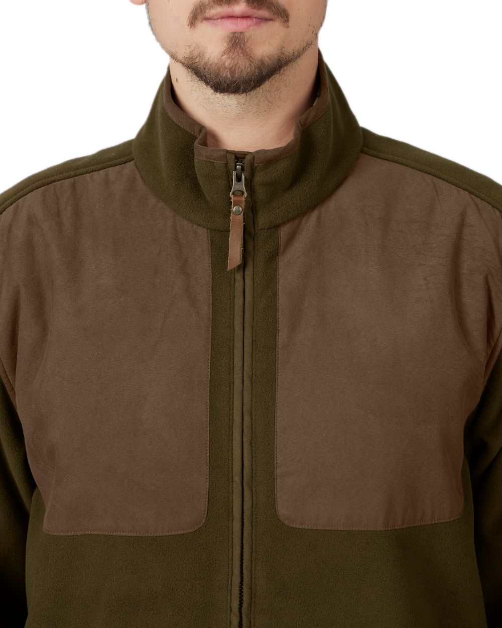 Willow Green Coloured Harkila Stornoway Active Shooting HSP Jacket on white background 