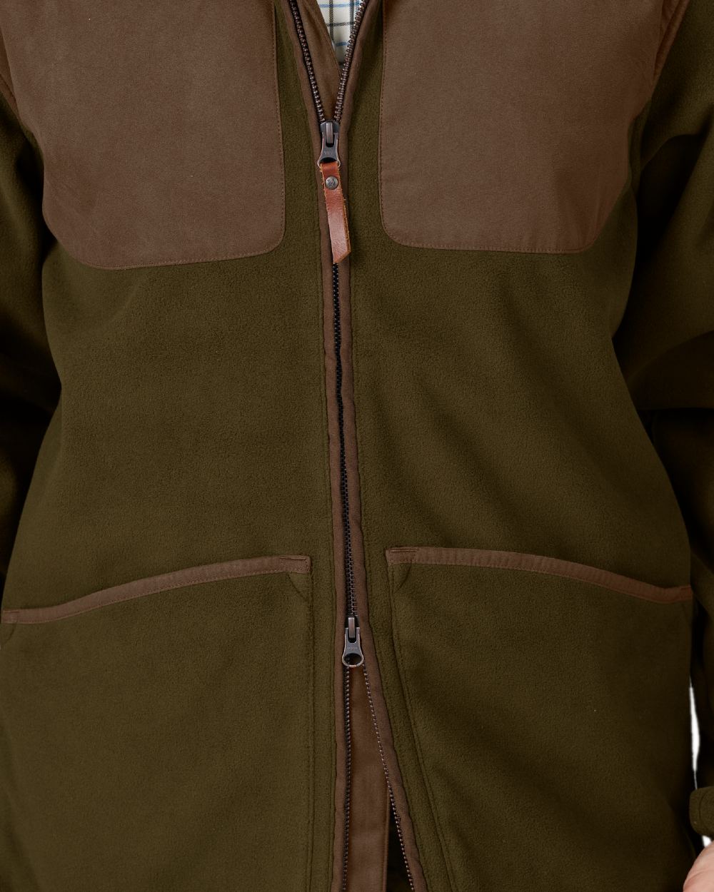 Willow Green Coloured Harkila Stornoway Active Shooting HSP Jacket on white background 