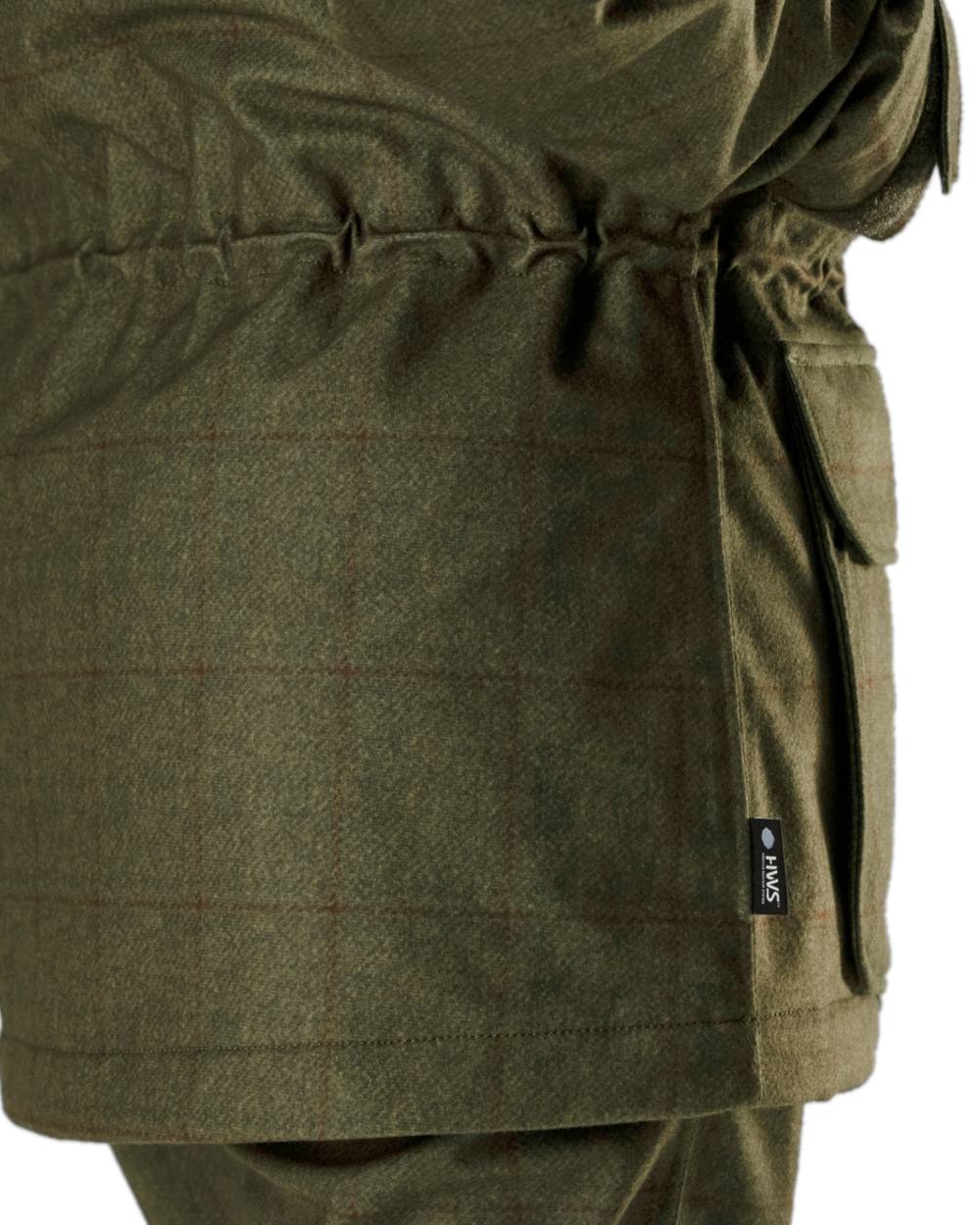 Willow Green Coloured Harkila Stornoway Shooting Lady Jacket on white background 
