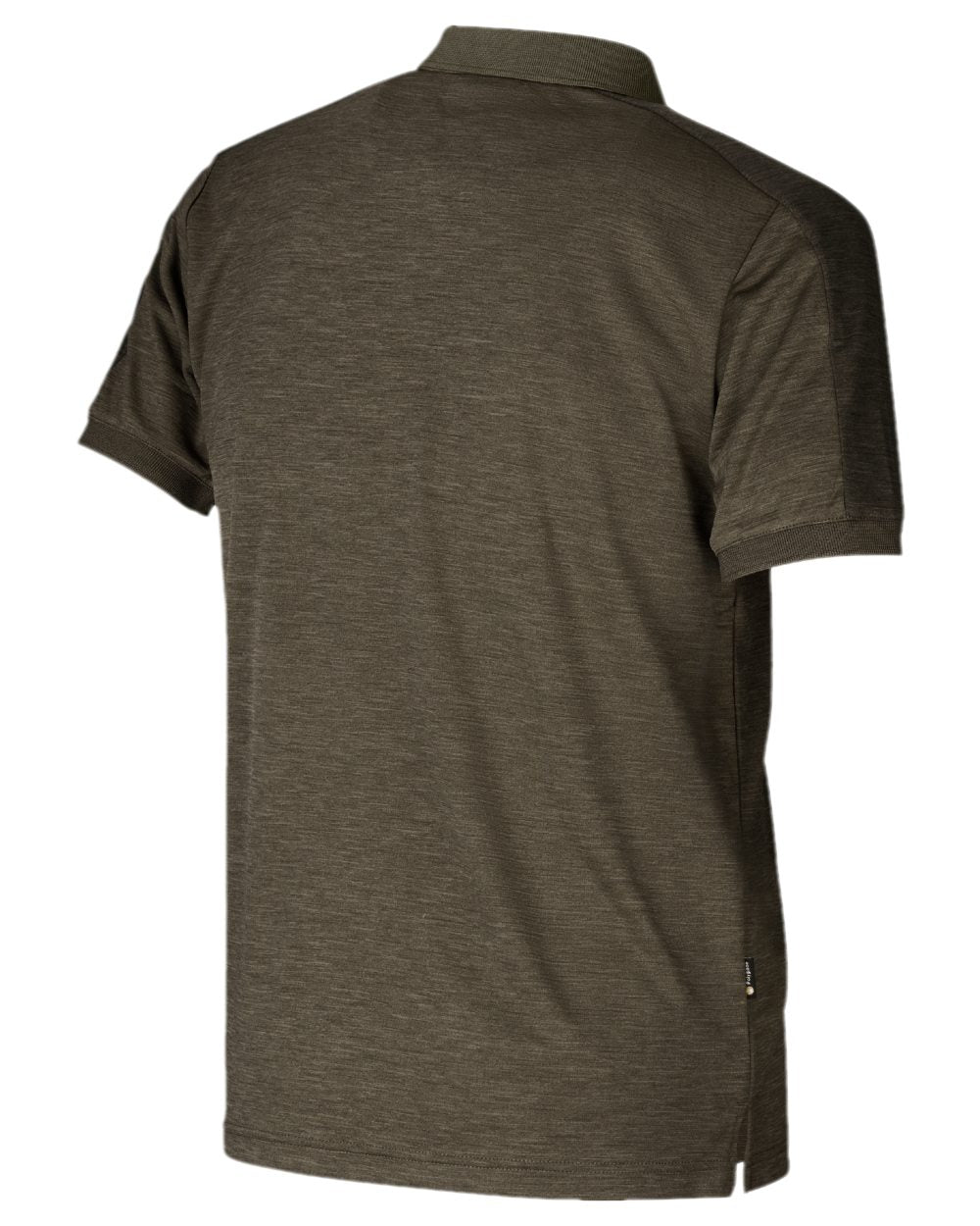 Willow Green Coloured Harkila Tech Polo Shirt on white background 