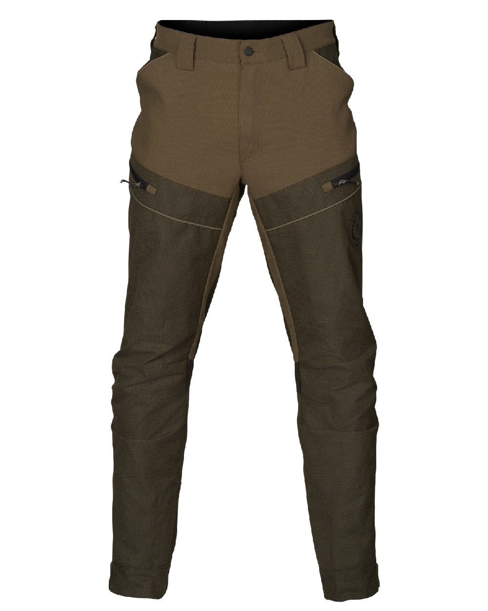 Willow Green Golden Willow Green coloured Harkila Teneo Pro Trousers on white background 