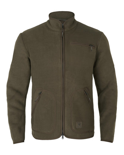 Willow Green Coloured Harkila Torsby Fleece Jacket on white background 