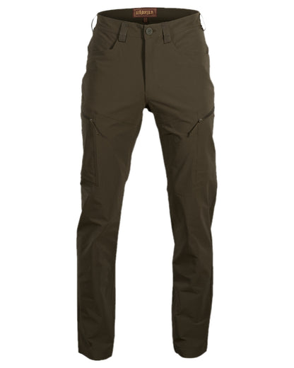 Willow Green Coloured Harkila Trail Trousers on white background 