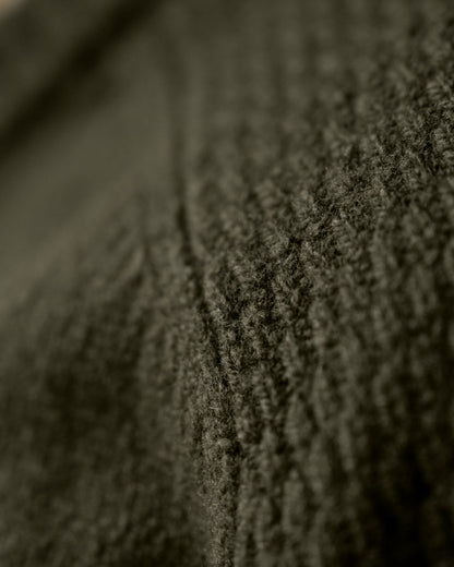 Rosin Coloured Harkila Vincent Merino V-Neck Pullover on outdoor background 