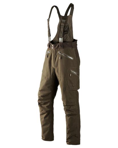 Hunting Green Coloured Harkila Visent Trousers on white background 