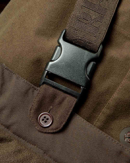 Hunting Green Coloured Harkila Visent Trousers on white background 